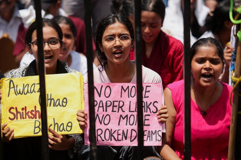 Supporters of India's Cockroach Janata Party (CJP) continue their protests in New Delhi