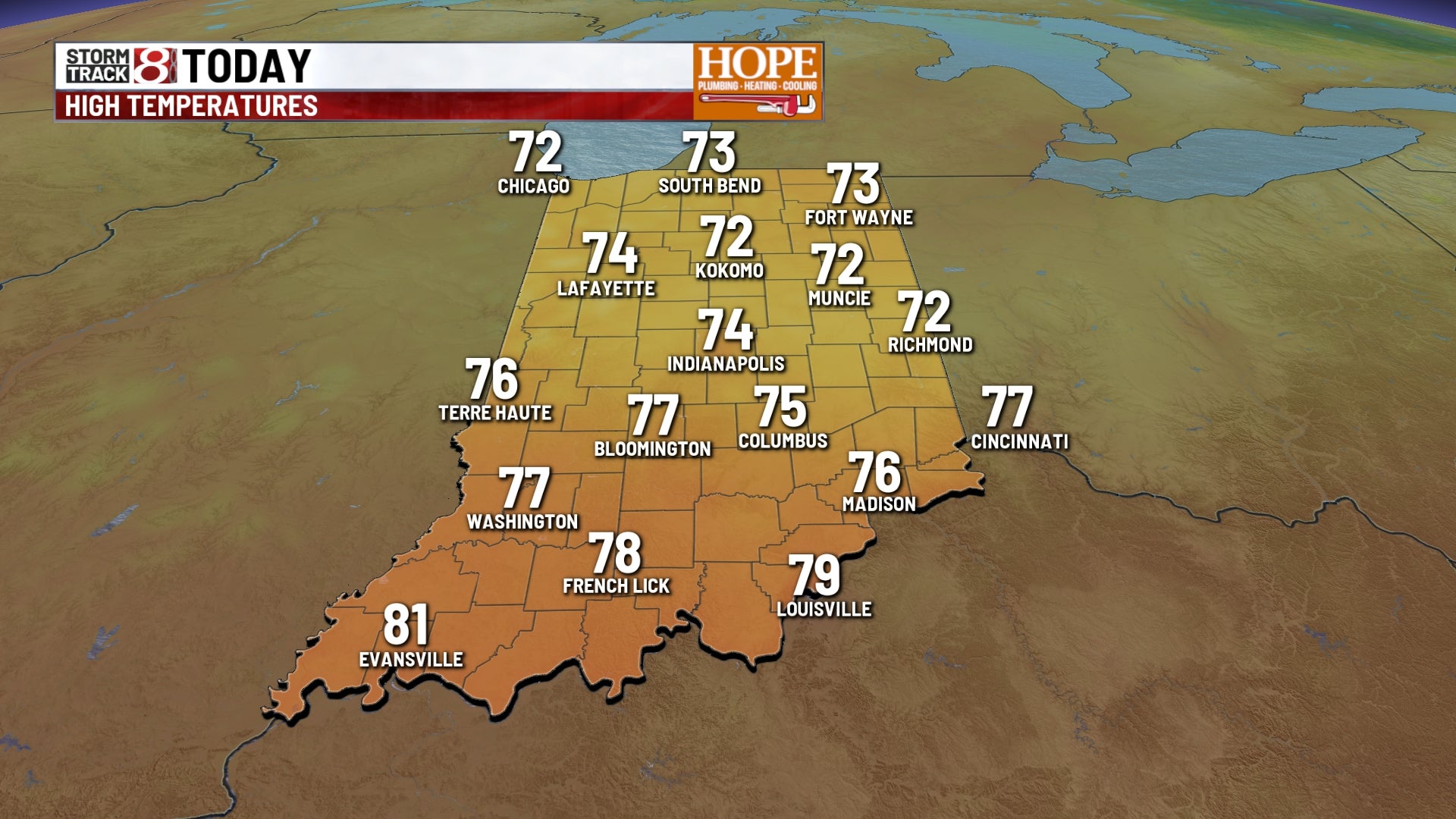 Refreshing break: cooler air and lower humidity for central Indiana | July 22, 2026