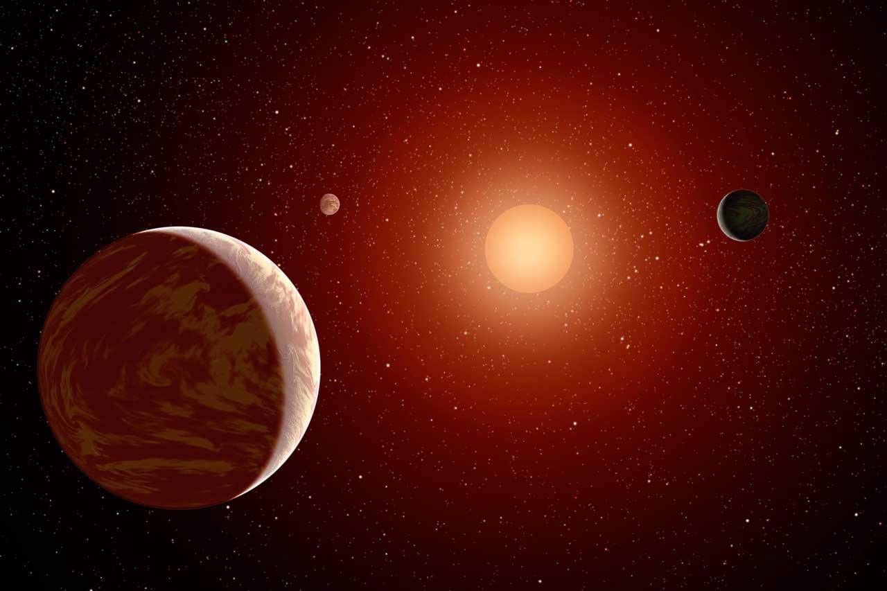 Artist's concept of exoplanets.