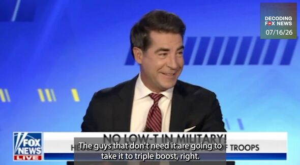 Jesse Watters said women 'better watch out' after U.S. troops get their testosterone injections