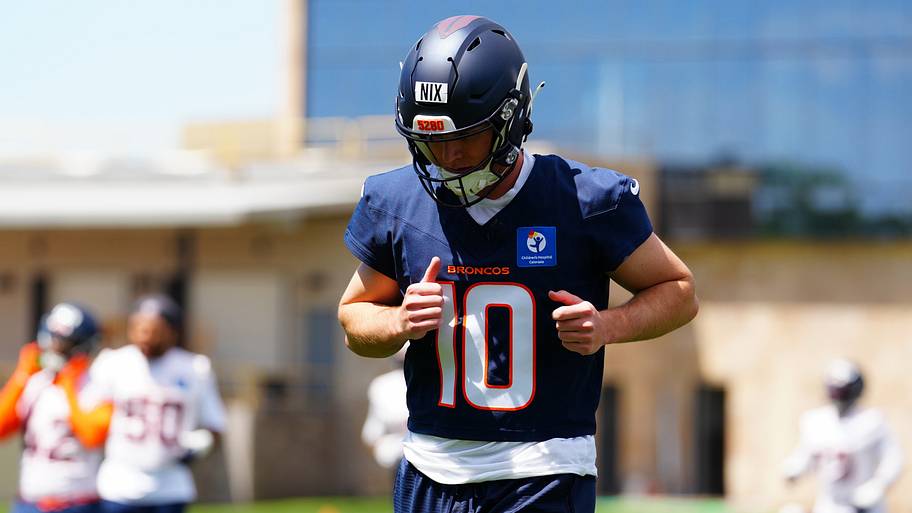 Denver Broncos quarterback Bo Nix
