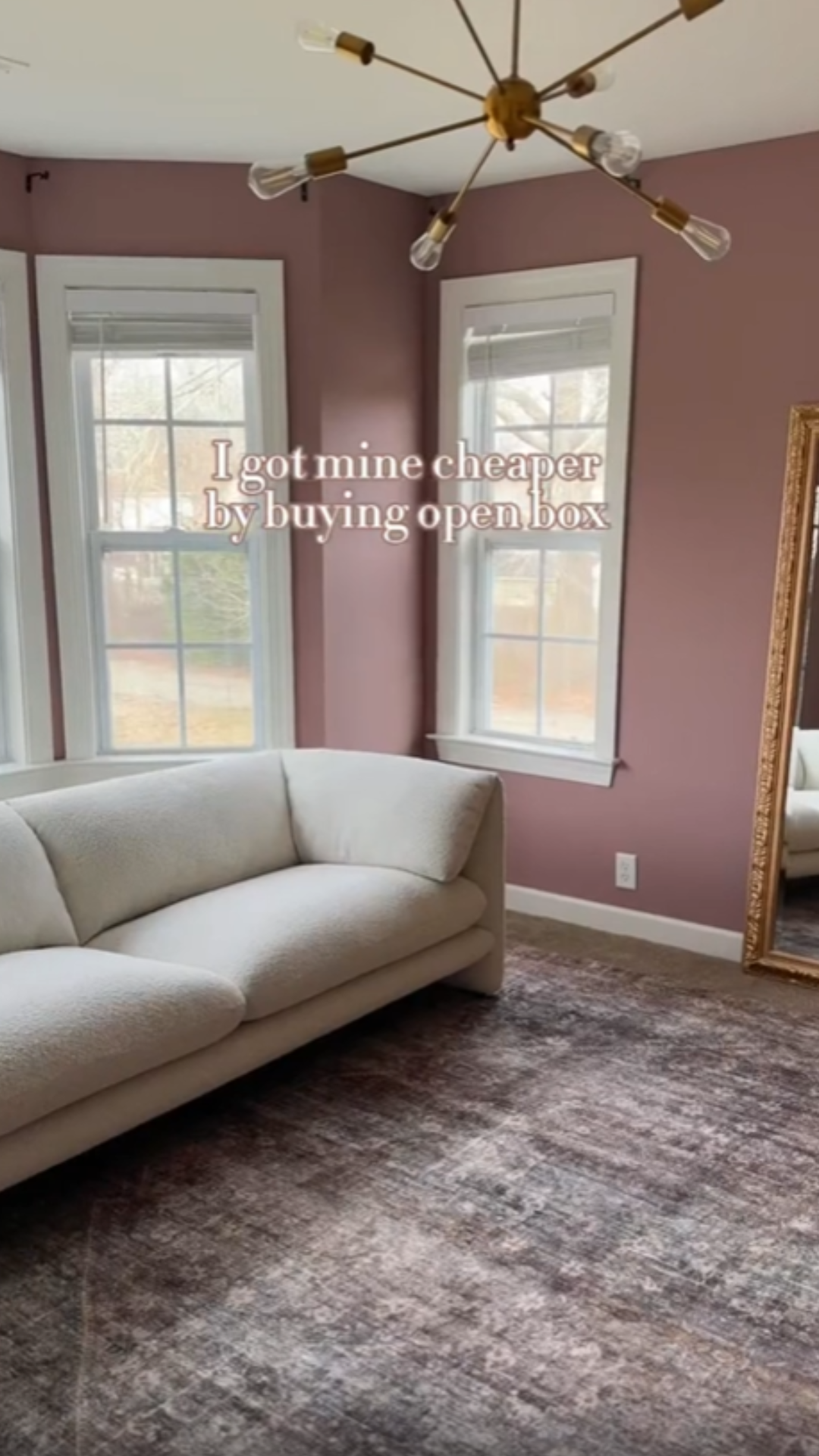Room makeover ideas with dusty pink and mocha wall colors