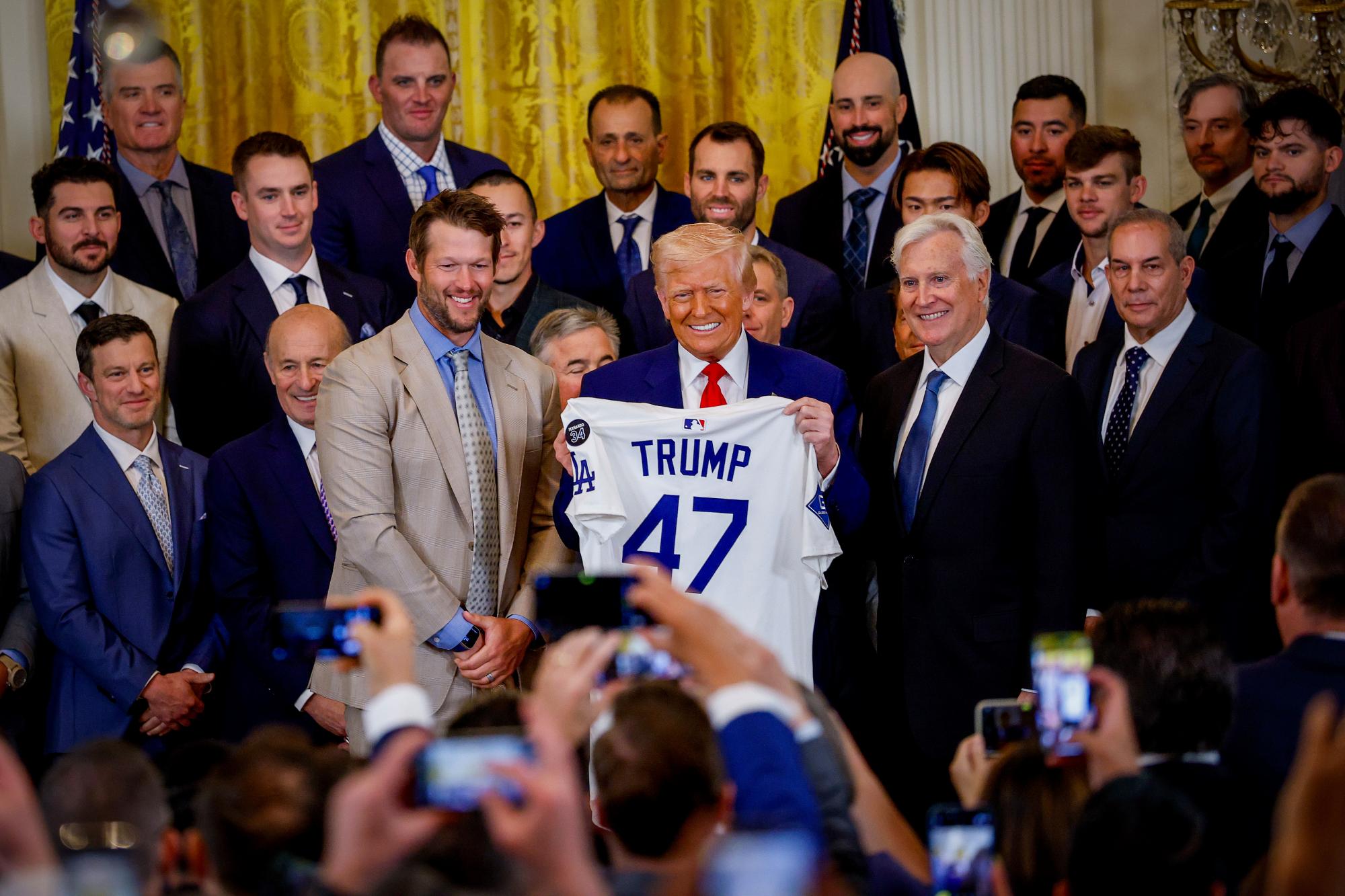 As Dodgers head to White House, loyal fans are conflicted: ‘Trump is tearing this city apart’
