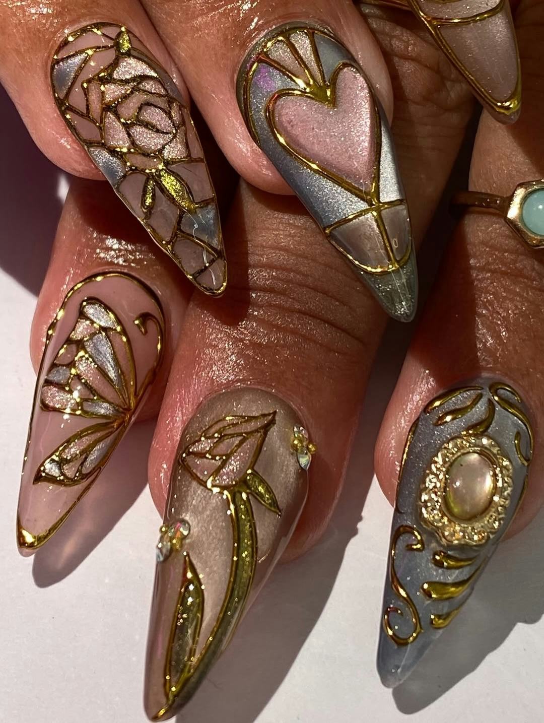 Baroque Nails Are This Summer's Most Luxurious Manicure Trend