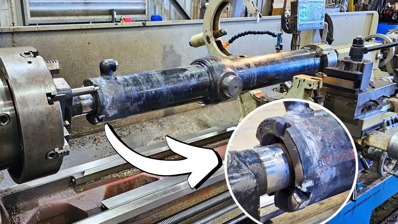 Freeing a stuck heavy cylinder
