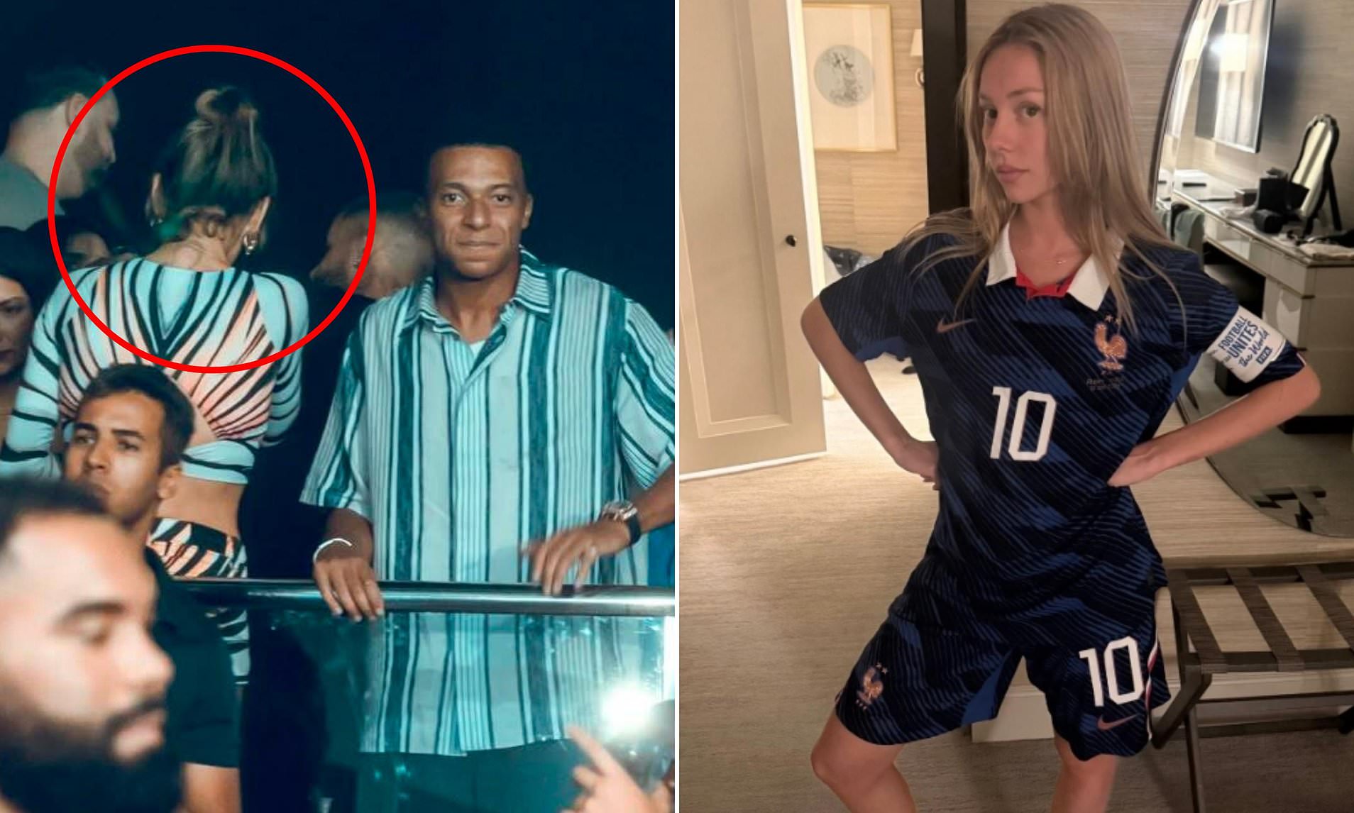 Kylian Mbappe makes rare public appearance with stunning girlfriend as loved-up pair hit nightclub