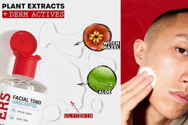 Thayers toner contains witch hazel, glycerin and aloe.