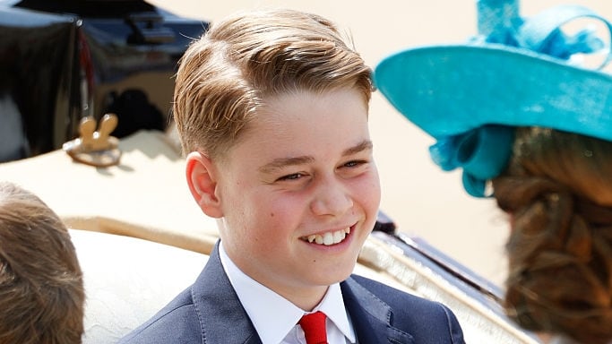 2025: Prince George of Wales at Horse Guards Parade during Trooping The Colour 2025 on June 14, 2025 in London, England. The prince turned 12 on July 22. (Photo by John Phillips/Getty Images)