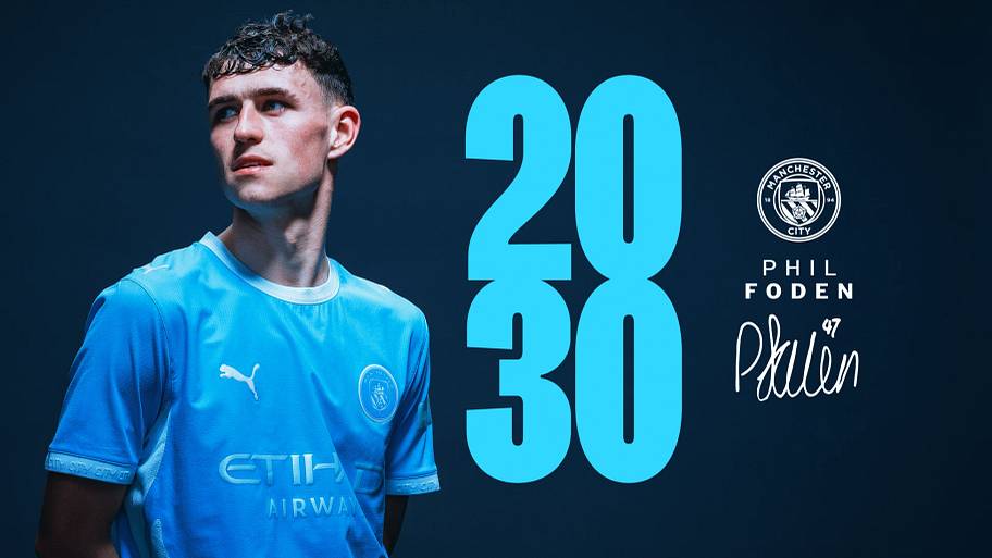 Phil Foden celebrates new Man City contract with Enzo Maresca message