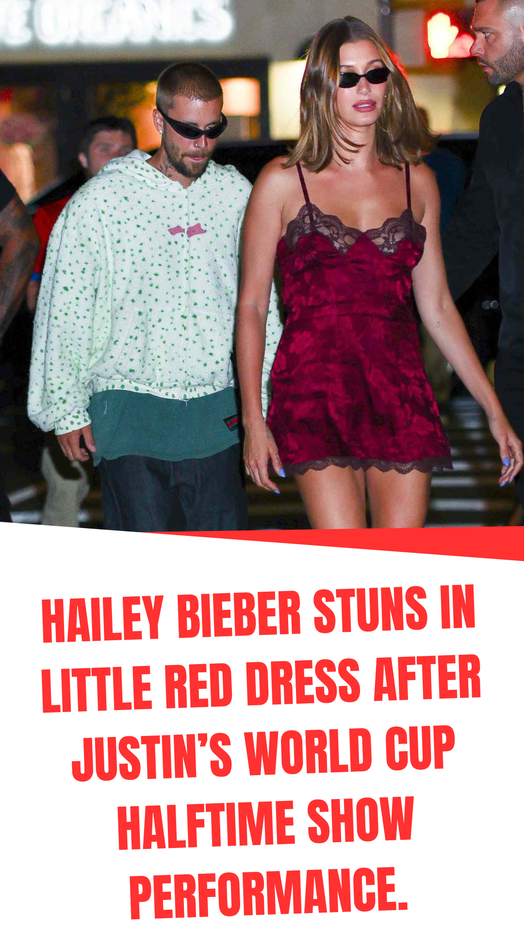 hailey bieber justin bieber red dress Is Radiant in on Beach Trip With Hailey Bieber stuns in little