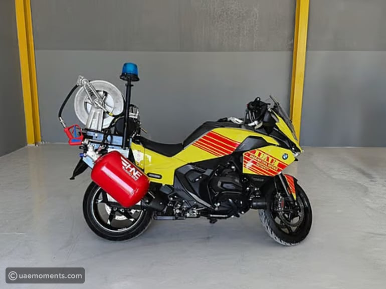 Sharjah launches firefighting motorbike to cut traffic delay