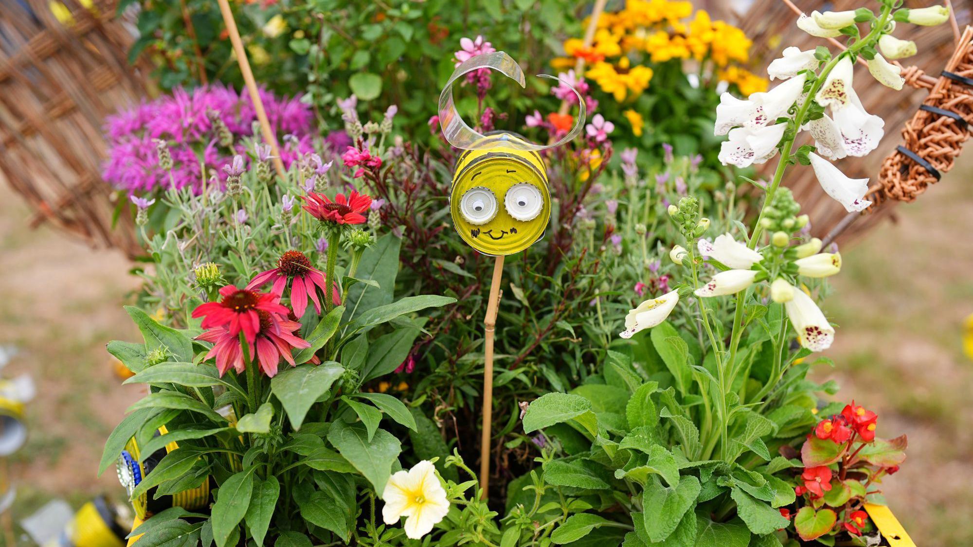 The Queen Bee garden was designed by Ingoldisthorpe Church of England Primary School