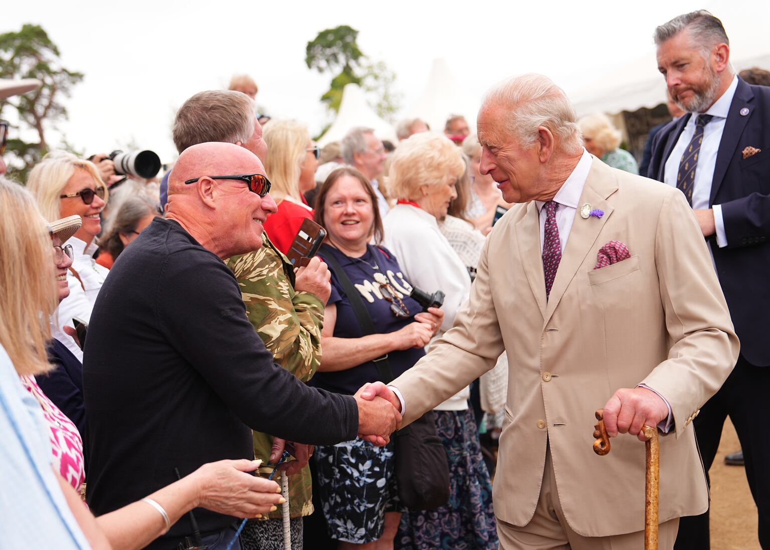 Charles met with members of the public