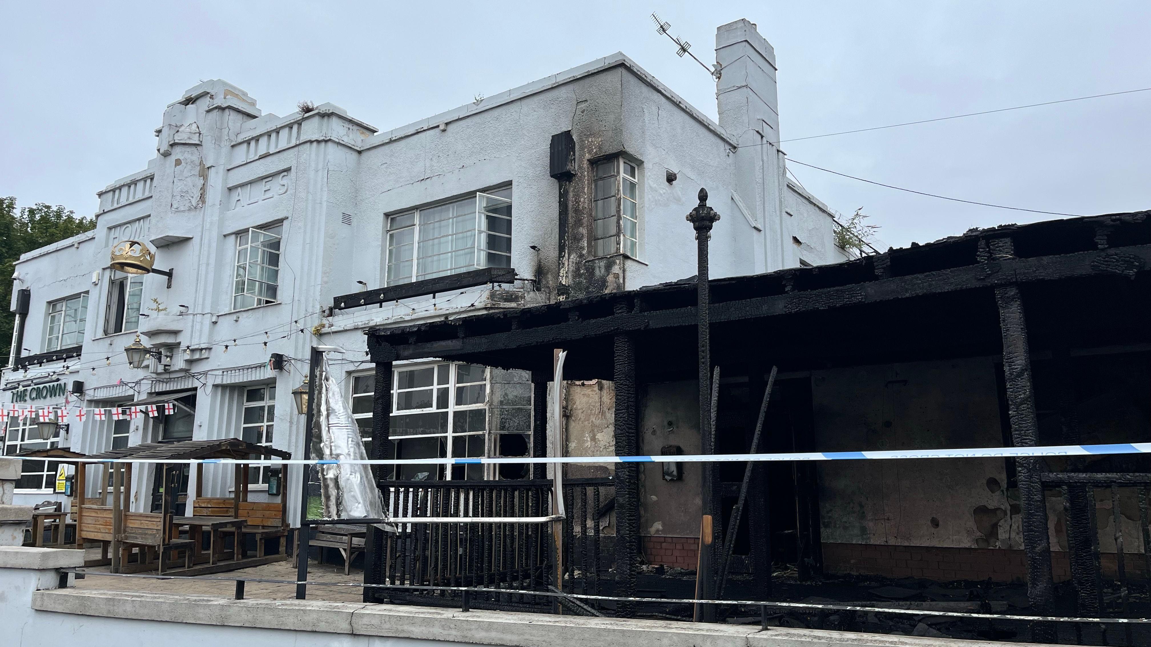 Investigation launched after fire at city pub