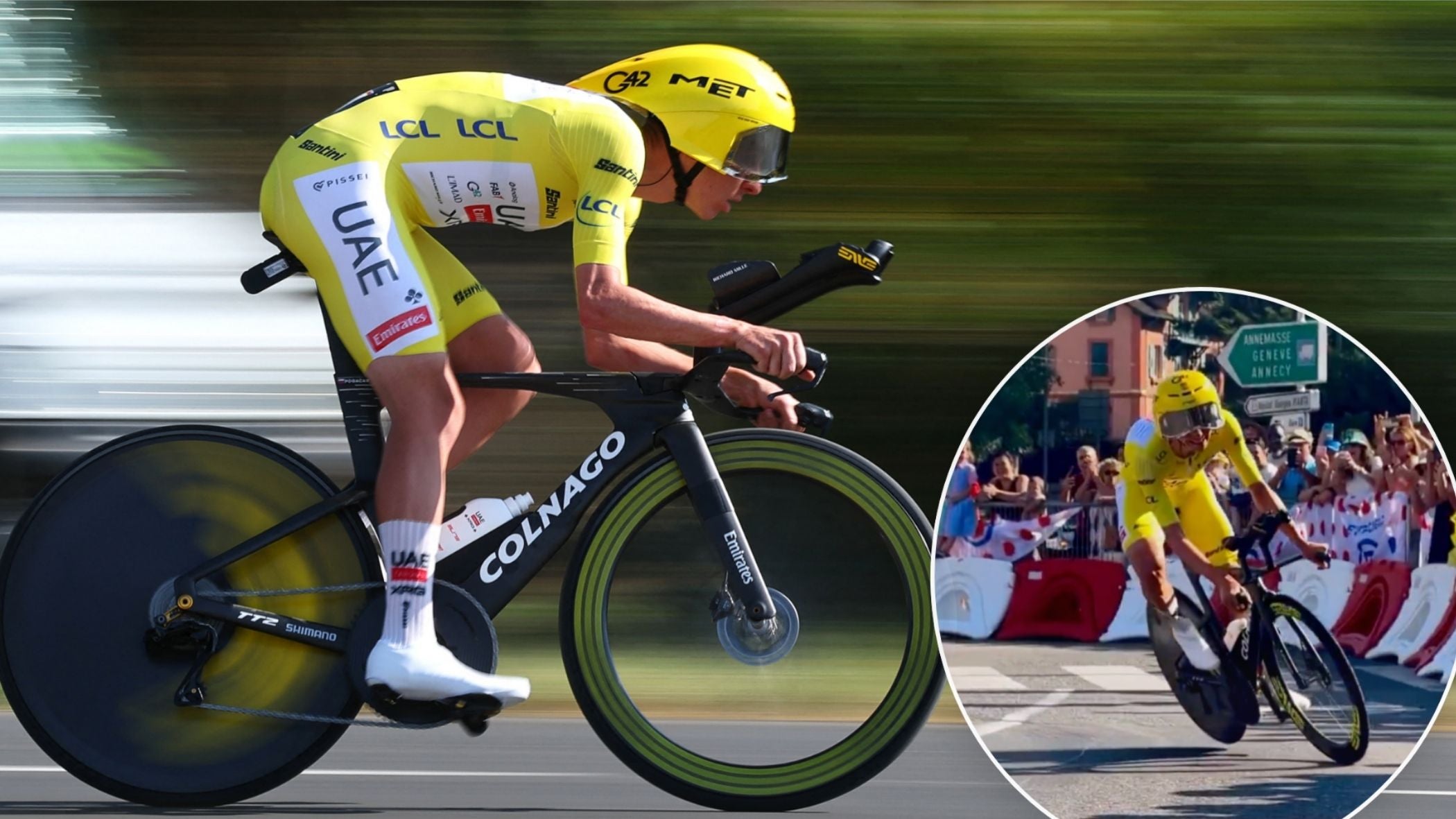 Video: Tadej Pogačar somehow stays upright and avoids Tour de France disaster