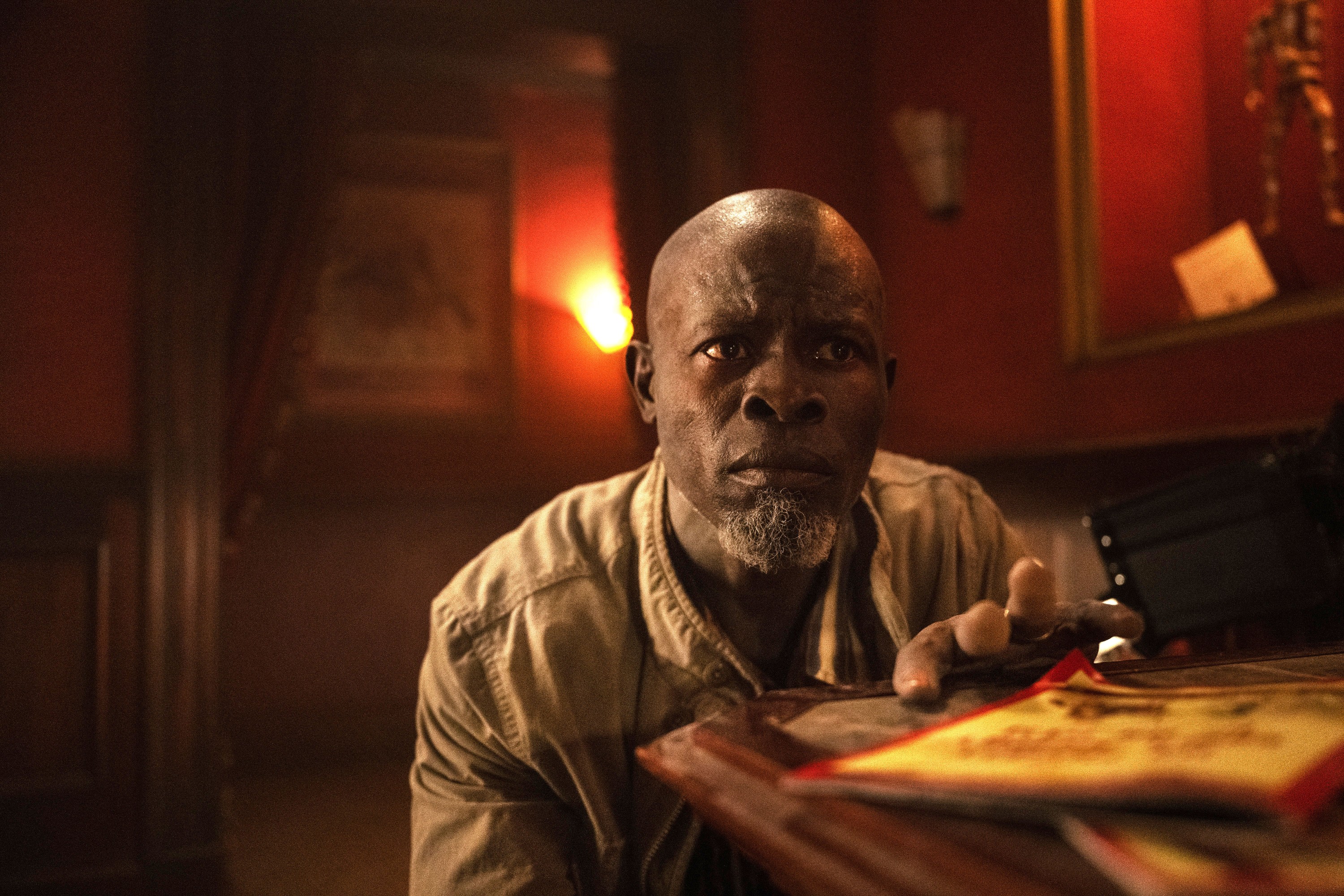 Djimon Hounsou in a portrait from the film *A Quiet Place: Day One*.