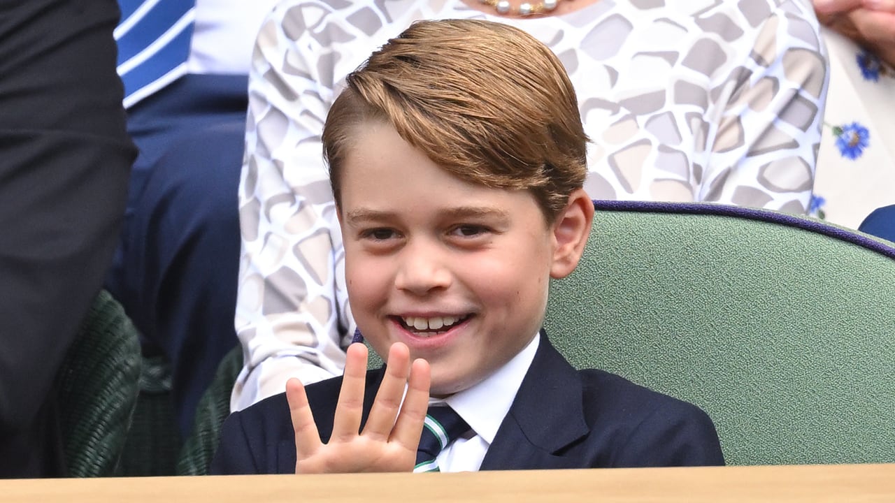 2022: Prince George of Cambridge attends the Men's Singles Final at All England Lawn Tennis and Croquet Club on July 10, 2022, in London.