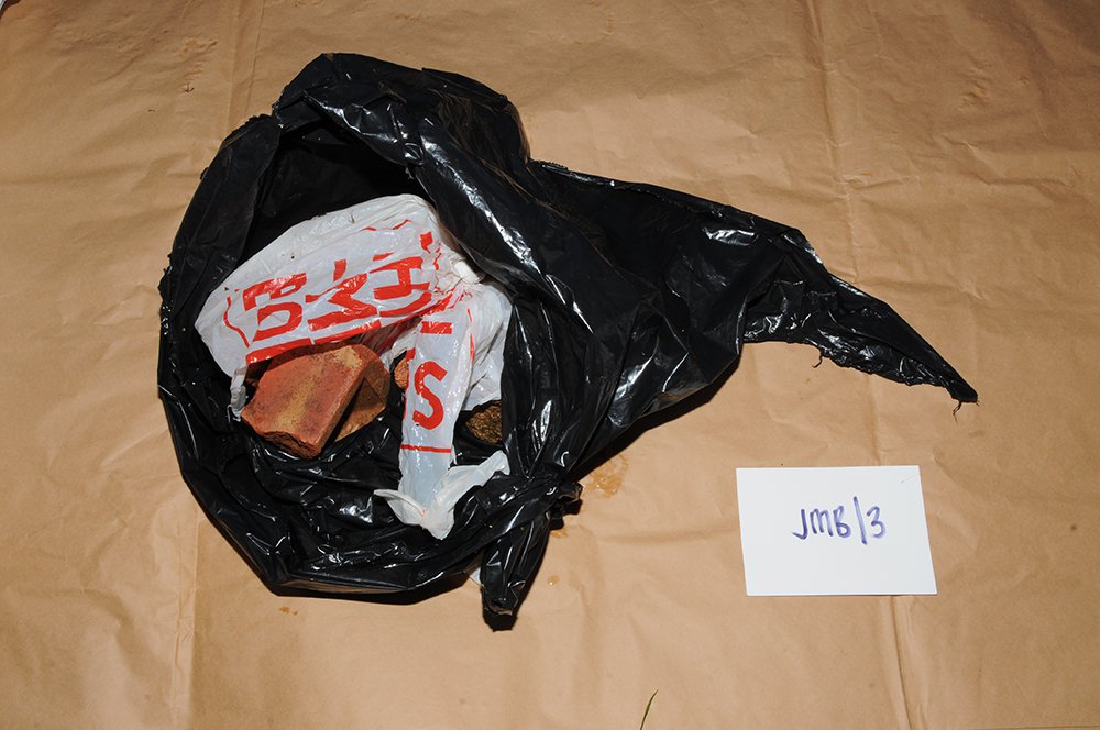 Bag used for The Croft Man's remains.