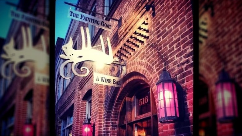 Entrance of The Fainting Goat Restaurant and Bar