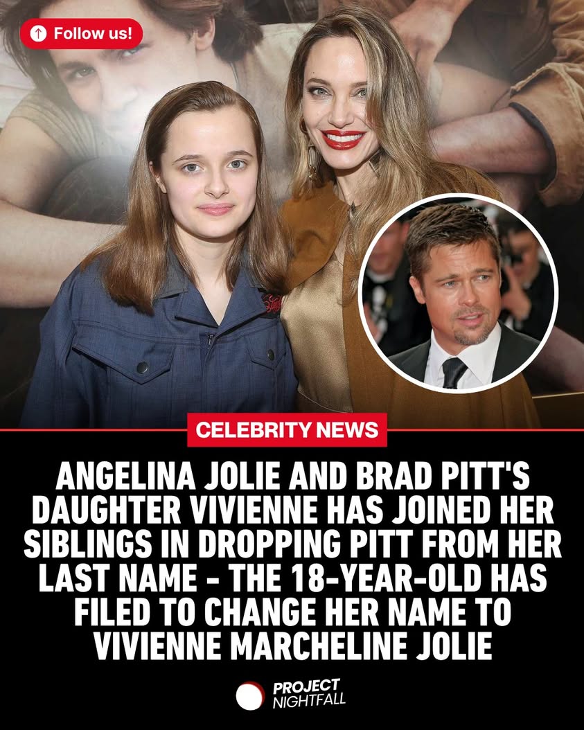 The Pitt name vanishes: Vivienne leads a dramatic family exodus from father's surname!