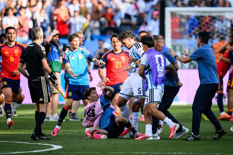 Leandro Paredes was involved in the post-match scenes after the World Cup final