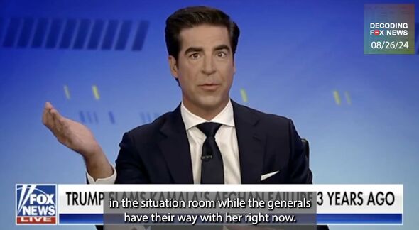 Jesse Watters makes a strange comment about Kamala Harris