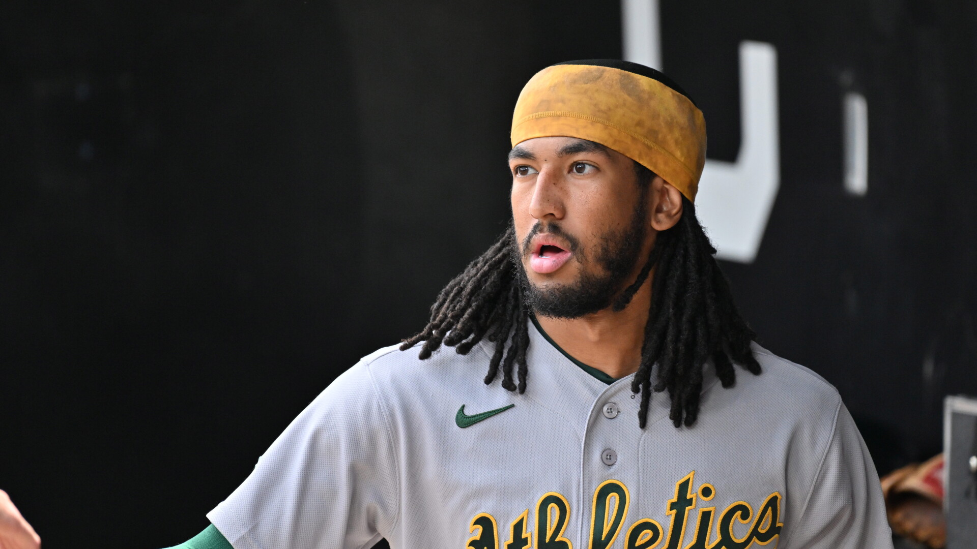 Athletics place rookie Joshua Kuroda-Grauer on injured list following surgery for ruptured testicle