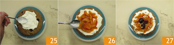 Buckwheat Cake with Apricots and Cherries