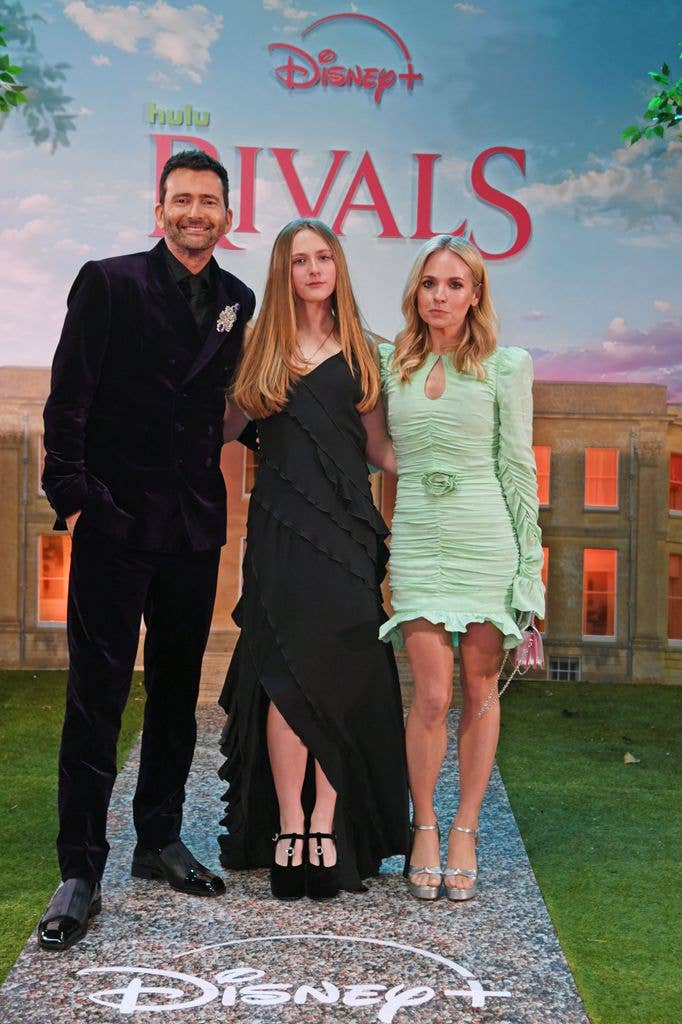 David Tennant, Olive Tennant and Georgia Tennant attend the World Premiere of