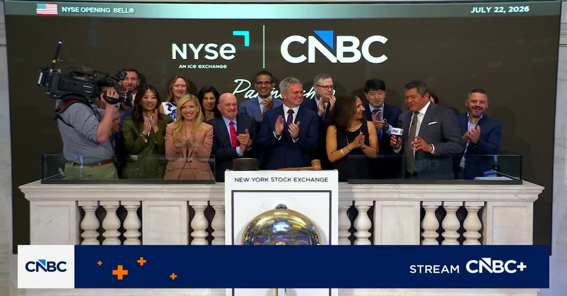 CNBC rings the NYSE opening bell