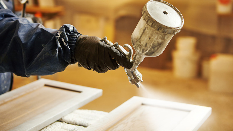 Renovating a kitchen has never been easier with this cabinet doors painting hack