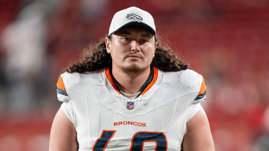 August 9, 2025; Santa Clara, California, USA; Denver Broncos center Luke Wattenberg (60) after the game against the San Franc