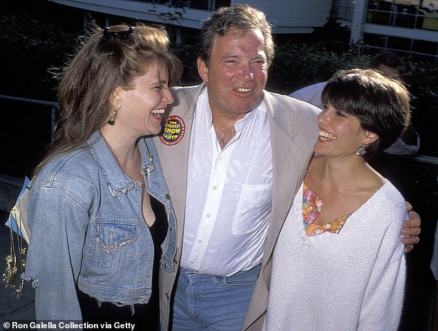 The Star Trek legend, 95, who revealed in 2024 he had previously been diagnosed with stage four melanoma, fought for his life while Melanie, 61, received treatment for HER2-positive breast cancer that had spread to lymph nodes in her chest - seen with Melanie left and her sister Lisabeth in the 90s