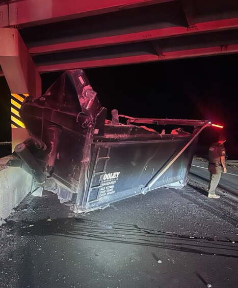 Will Rogers Turnpike narrowed near Claremore after dump truck hits bridge
