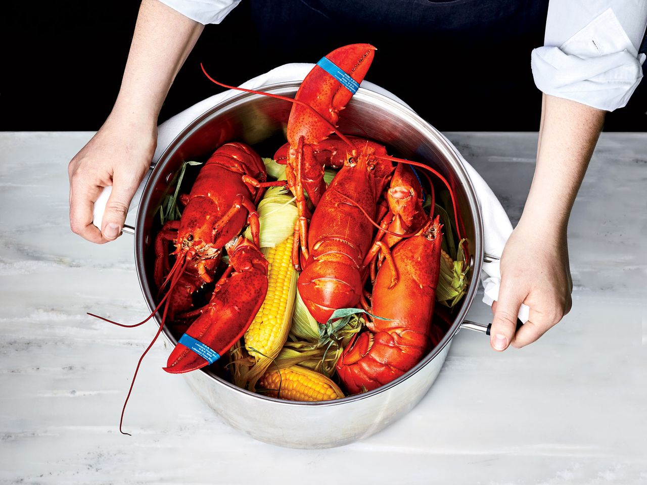 Steamed Lobster and Corn for a Crowd