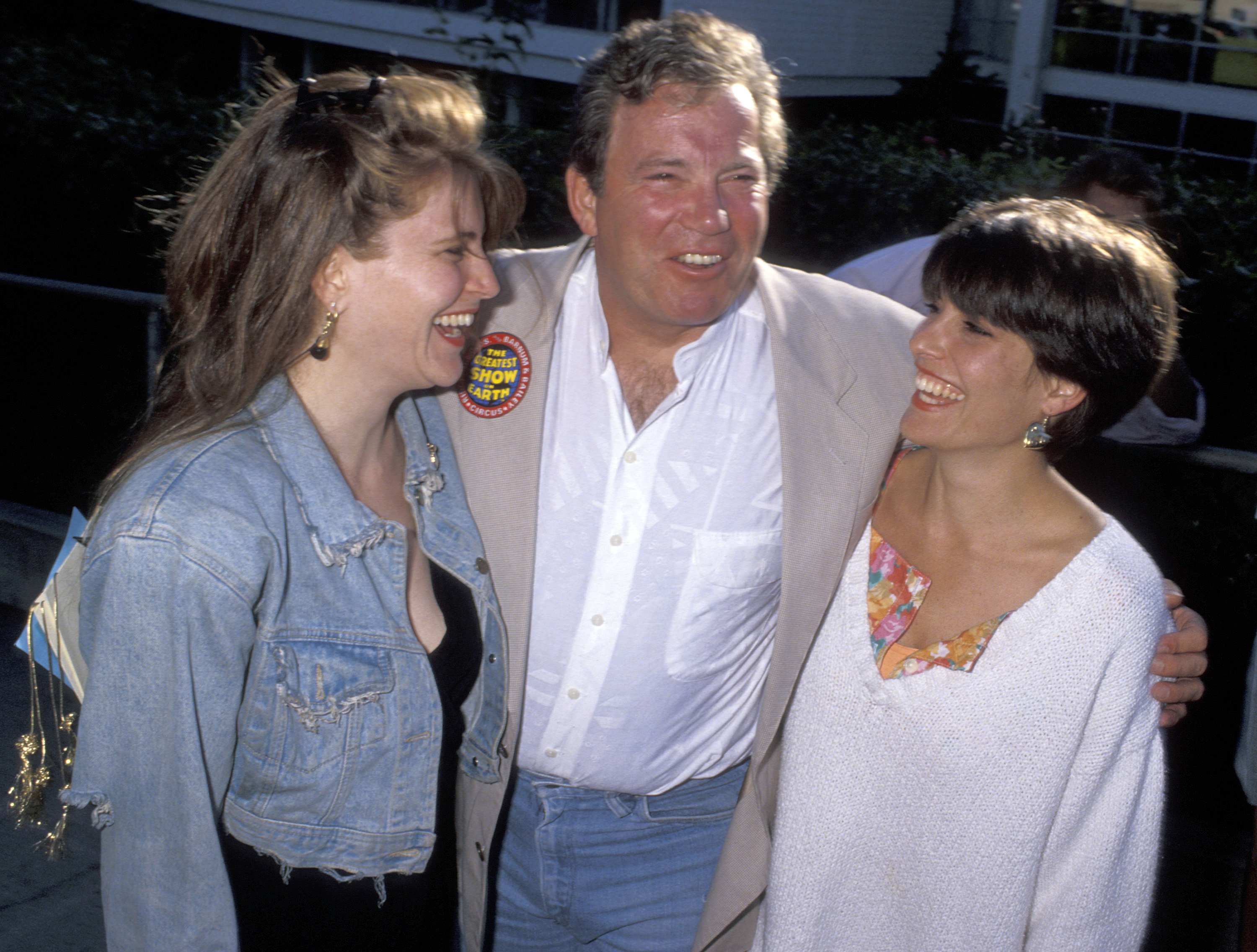 William Shatner with daughters Melanie and Lisabeth