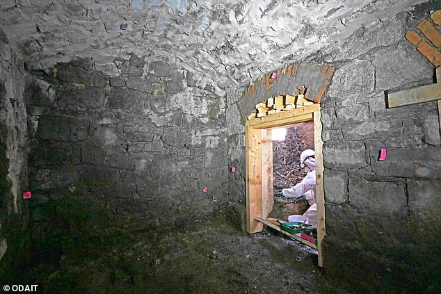 The newly discovered remains were found in coffins in an area on the south-western edge of the site, which was described in documents as a 'burial ground'