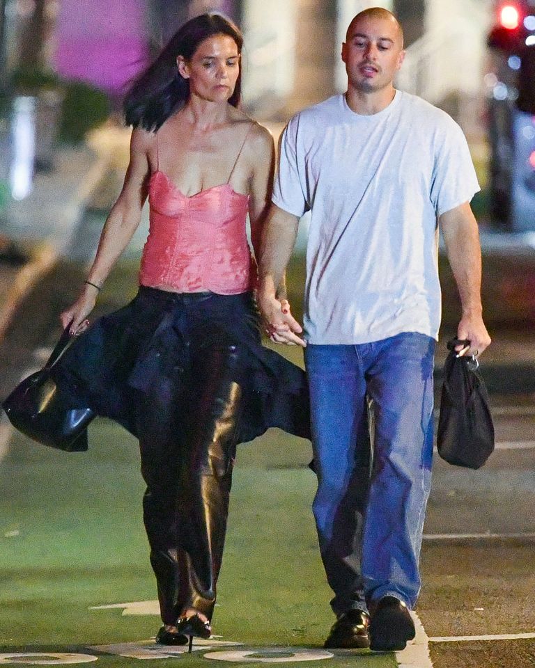 Katie Holmes and artist Jason Bard Yarmosky