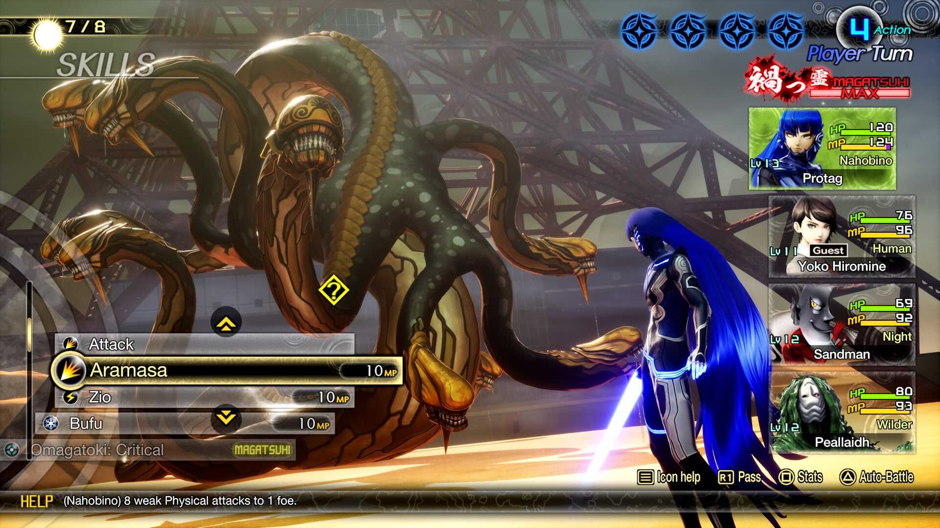 Shin Megami Tensei V: Vengeance battle gameplay