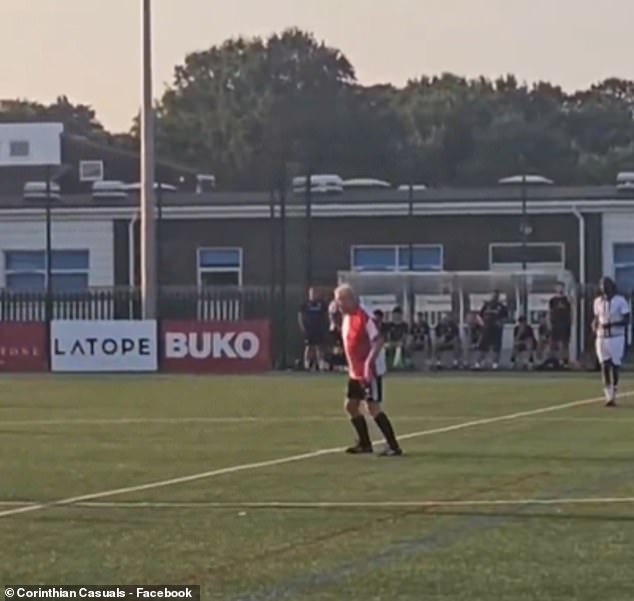 Legendary Sky Sports commentator Martin Tyler turned out for Woking's academy