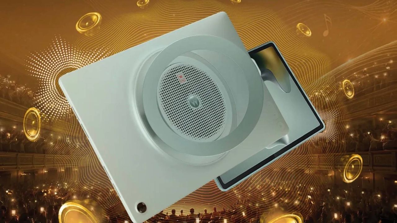 Is it a speaker? Is it a tablet? No, it's JBL and Moto's new groovy speaker-tablet