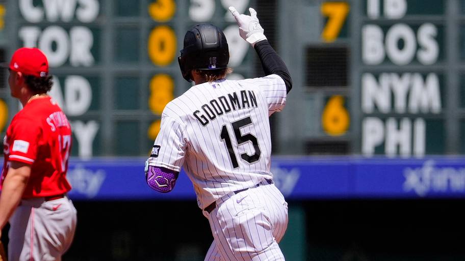 Colorado Rockies catcher Hunter Goodman