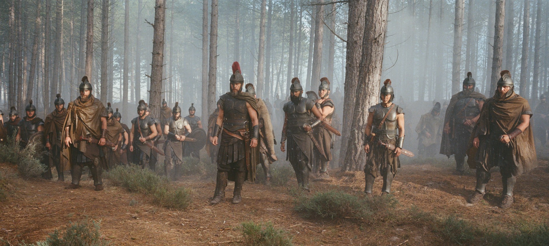 Matt Damon (center) is Odysseus in THE ODYSSEY, written, produced, and directed by Christopher Nolan.