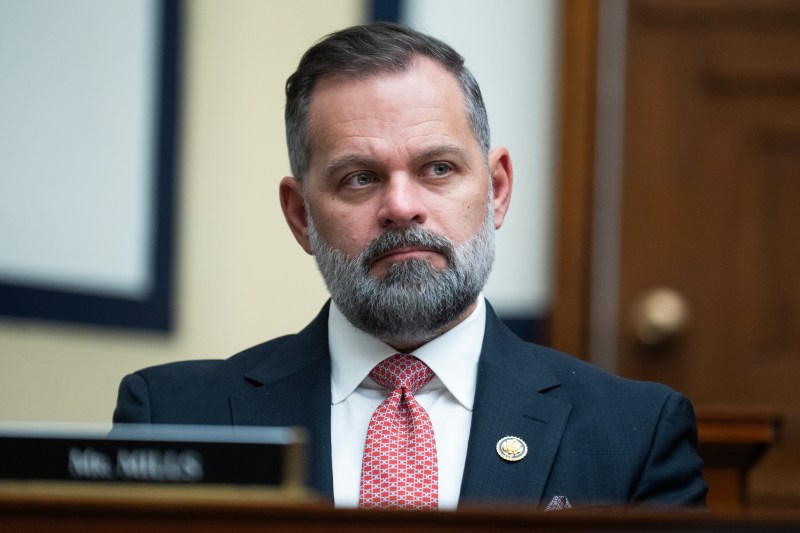 UNITED STATES - APRIL 29: Rep. Cory Mills, R-Fla., attends the House Armed Services Committee hearing titled