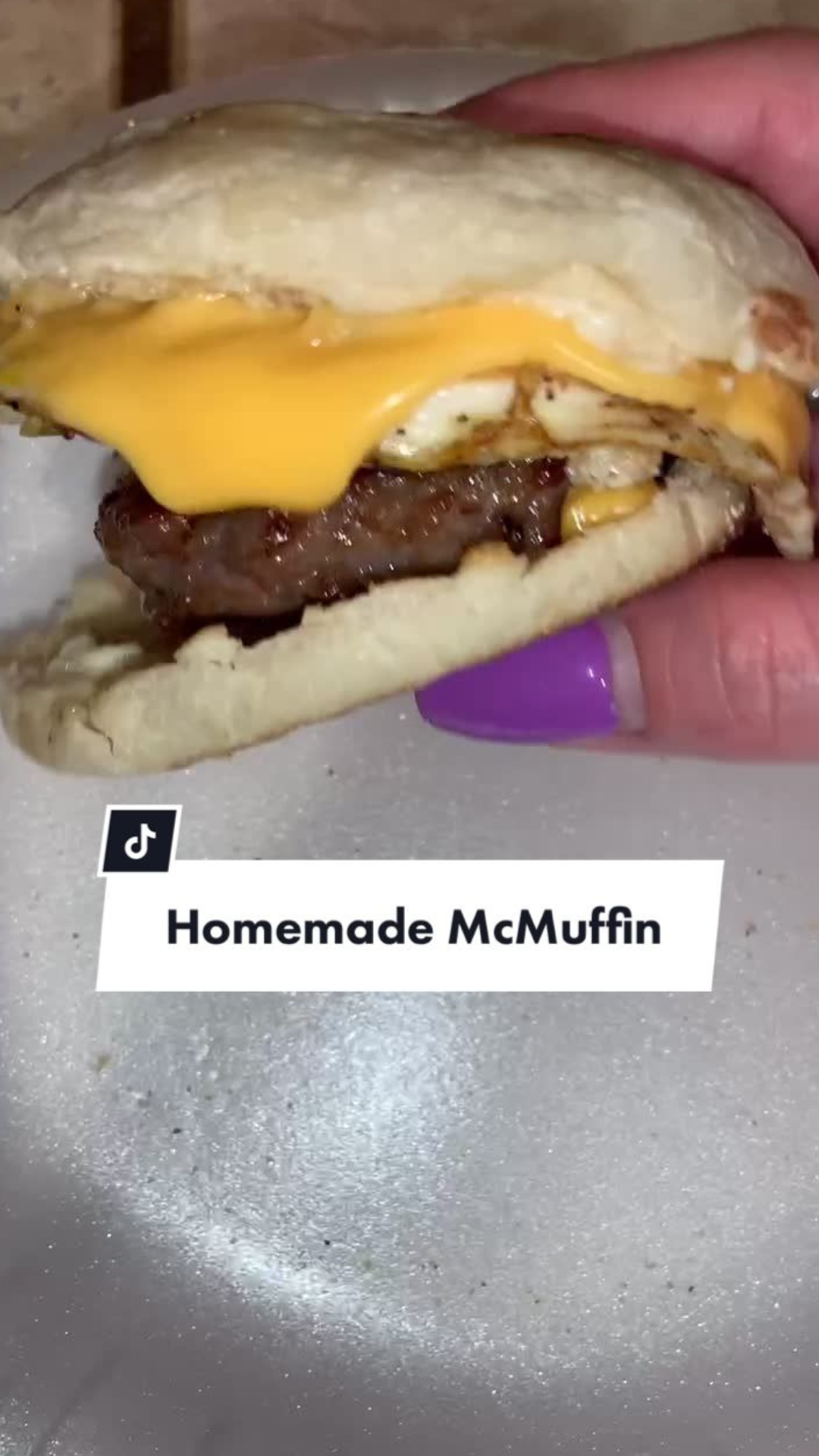 A homemade breakfast sandwich in minutes
