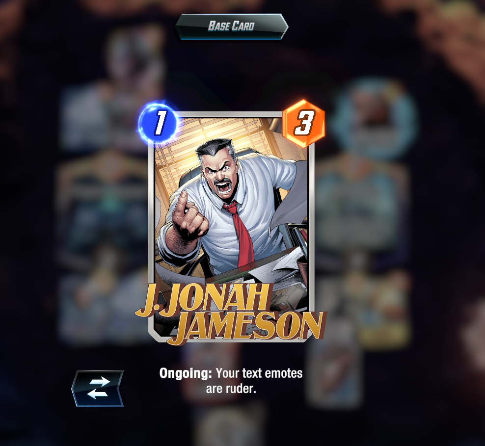 J. Jonah Jameson Marvel Snap