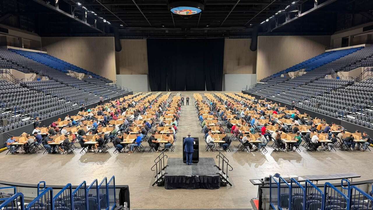 365 applicants take LPD’s written entrance exam at Sames Auto Arena