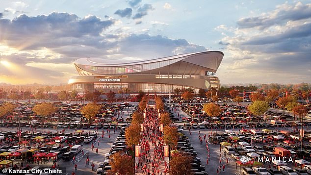 The planned domed stadium will be built across state lines in Kansas City, Kansas