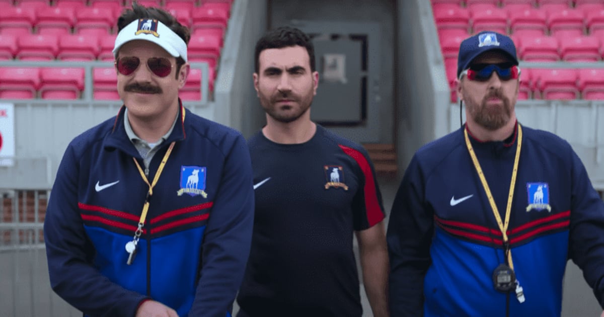 Jason Sudeikis, Brett Goldstein and Brendan Hunt in 'Ted Lasso' (YouTube/AppleTV+)