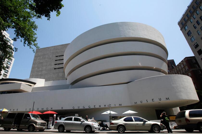 The exterior of Frank Lloyd Wright's Solomon R. Guggenheim Museum in New York.